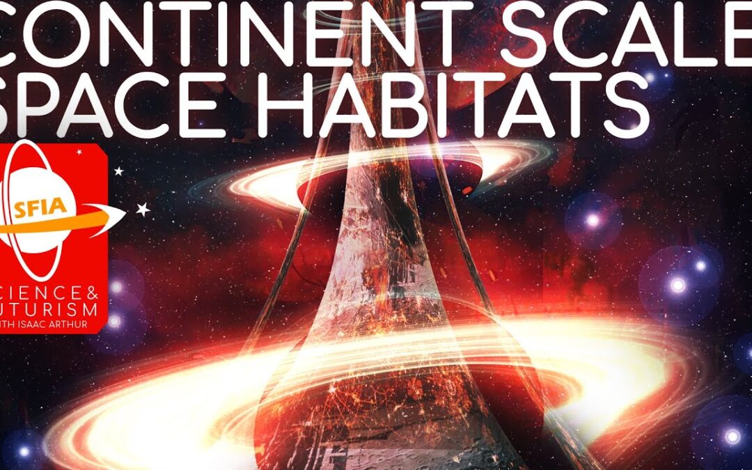 Continent-Sized Rotating Space Habitats