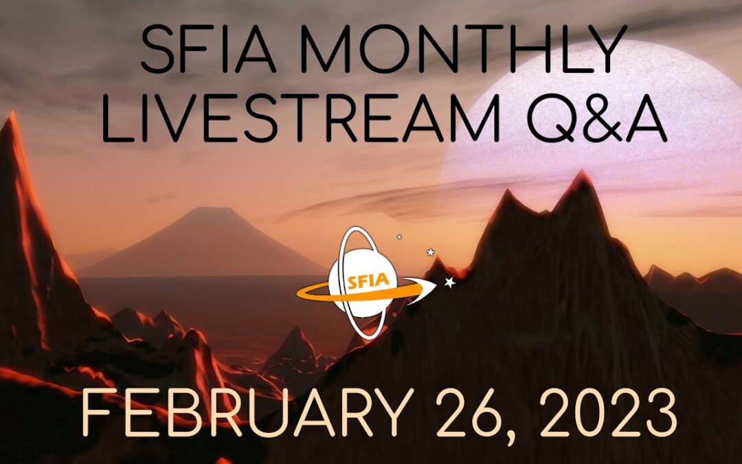 SFIA Monthly Livestream: Sunday, February 26, 2023 4pm EST
