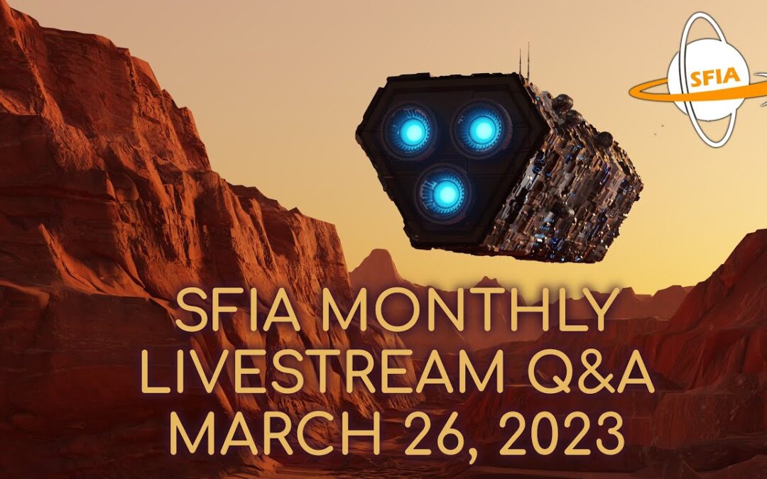 SFIA Monthly Livestream: Sunday, March 26, 2023 4pm EST