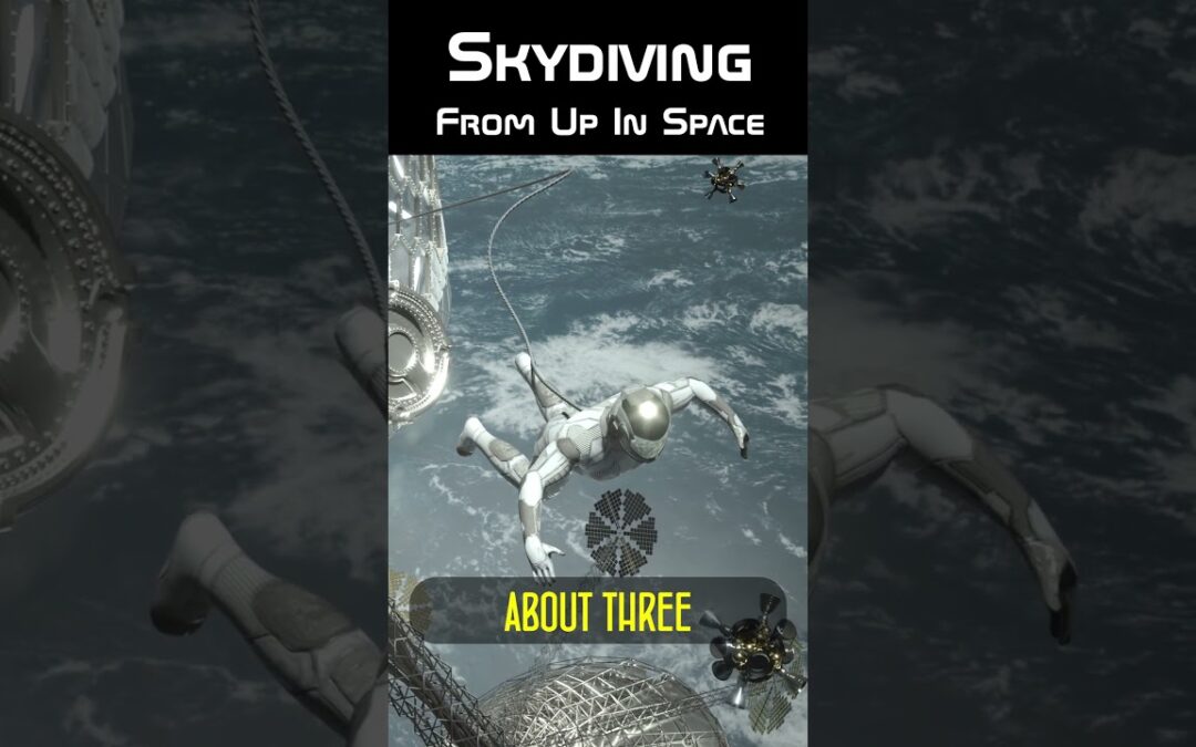 Skydiving From Up In Space