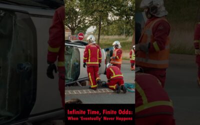 Infinite Time, Finite Odds: When ‘Eventually’ Never Happens