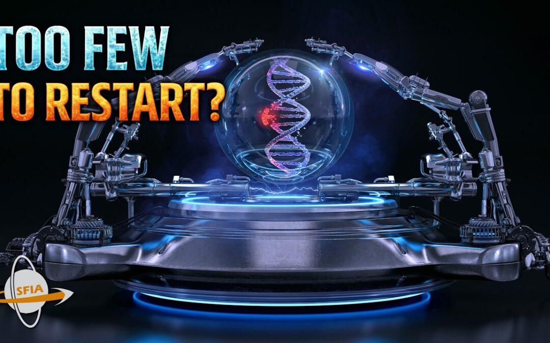 Genetic Bottlenecks – How Few People Can Start a World? Or Restart One?